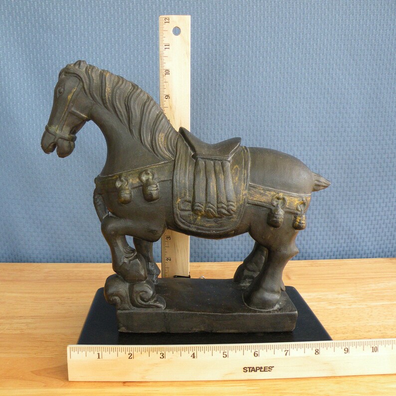 Vintage Tang Dynasty Style Horse Statue Etsy