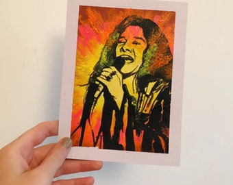 Janis Joplin painting