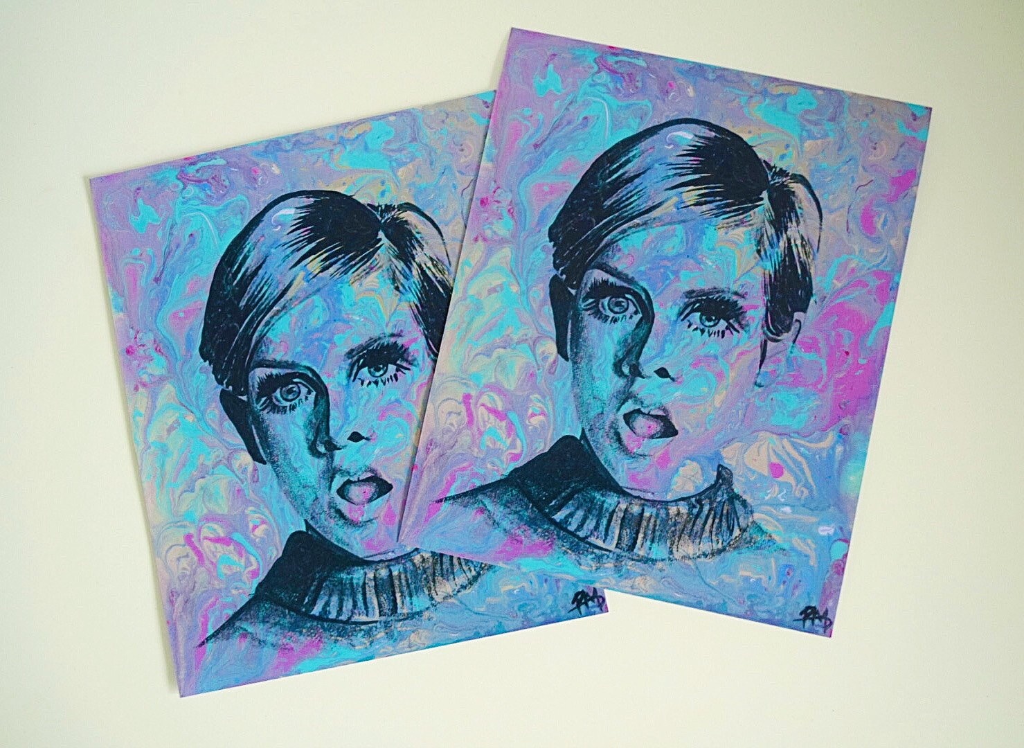Twiggy painting - Etsy 日本
