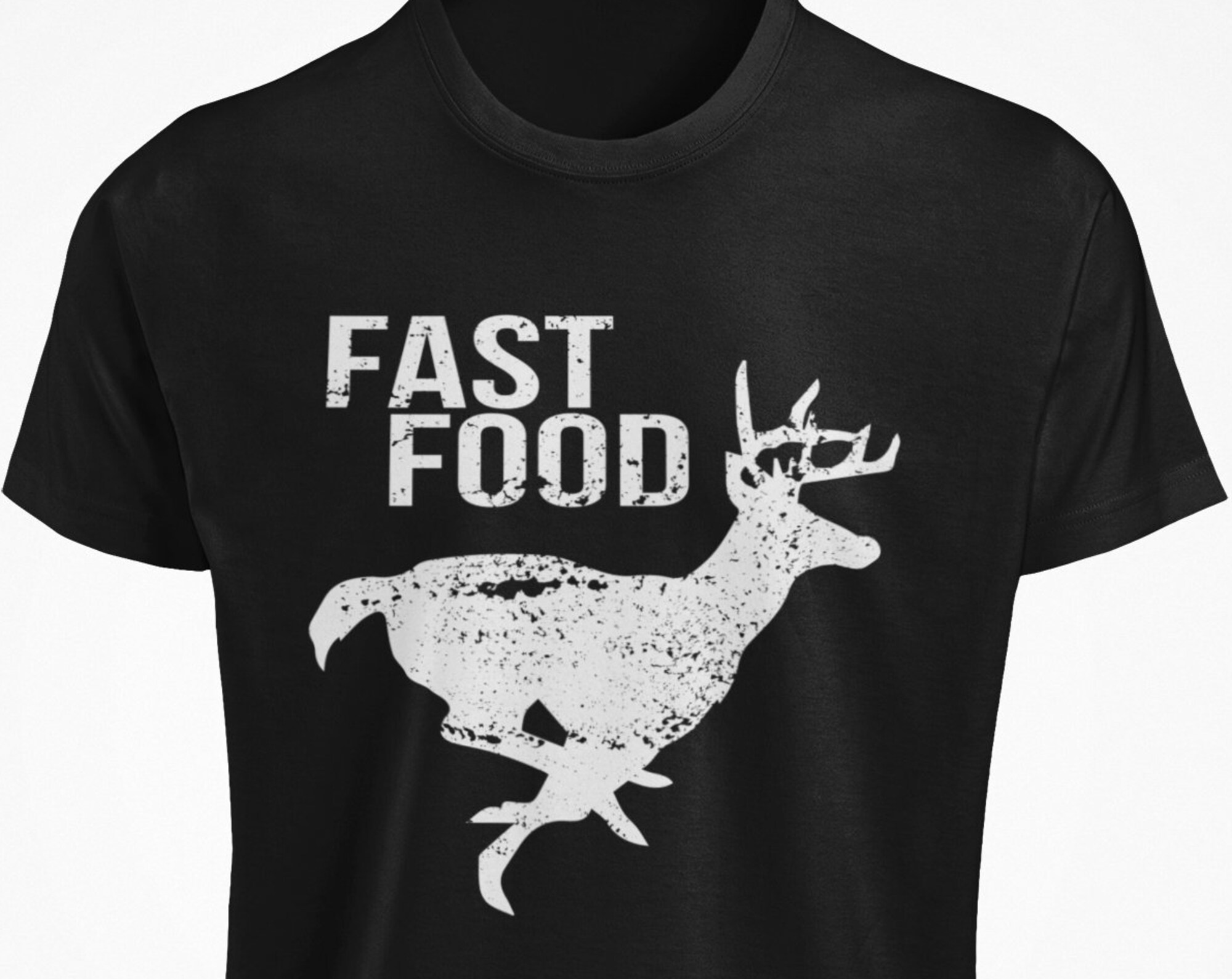 Hunting Gifts for Men, Hunting T-Shirts, Deer T Shirt, Fast Food Shirt
