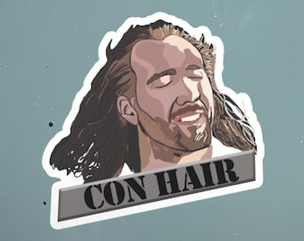 Con Air | Nicholas Cage | Nicolas Cage Meme | Picolas Cage | Nicolas Cage Sticker | Nick Cage Meme | Pickle | Laptop Stickers