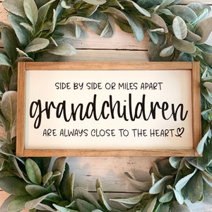 Grandchildren Sign | Handmade Wooden Art