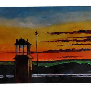 Tramonto ferroviario di Hopper