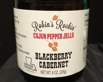 Blackberry Cabernet Pepper Jelly