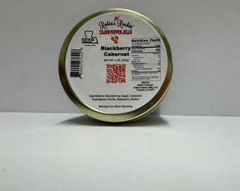 Mermelada de mora, Cabernet y pimienta 113 g (4 oz)