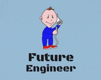 Future Engineer Funny Baby Onesie | Engineer Infant Baby Rib Bodysuit | Technology Baby Onesie | Geek Parents Onesie