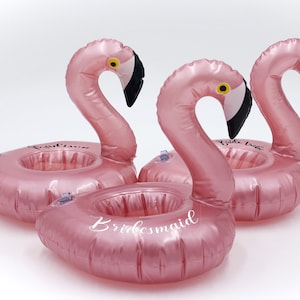 Flamingo Drink Floaties, Custom Pool Floats, Bridesmaid gift, Bachelorette Flamingo Themed Pool Party, Swan Float, Bridesmaid gift
