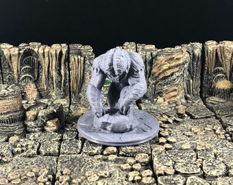Oversized Brain Golem Miniature - 28mm Scale for Tabletop RPGs