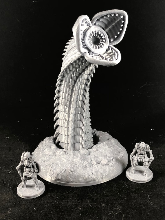 Giant Sand Worm 28mm Scale D&D Miniature 