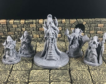 Mind Flayers | Set of 5 - 28mm D&D Miniatures