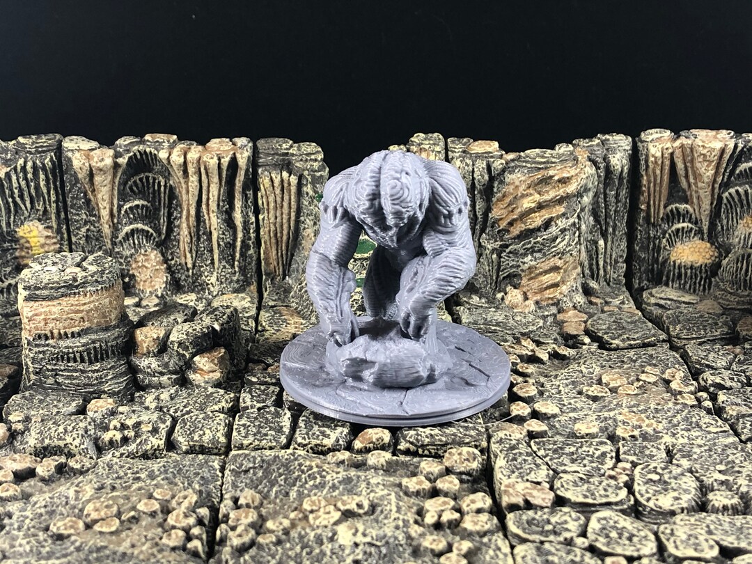 Oversized Brain Golem Miniature - 28mm Scale for Tabletop Rpgs - Etsy
