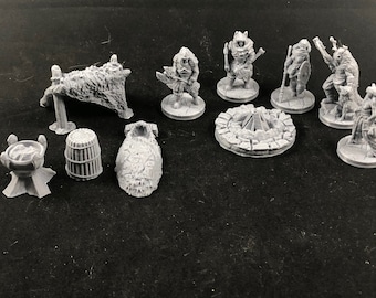 Ice Tribe Camp - 28mm D&D Terrain