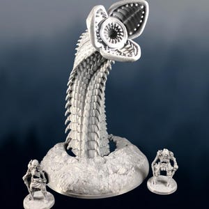 Massive Sandworm Miniature - Epic 6-Inch Boss for D&D and Tabletop RPGs