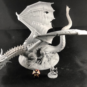 Miniatura del Gran Dragón: jefe colosal de 12&quot; para juegos de rol de D&D y Pathfinder
