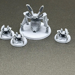 Giant Spider and Brood Miniature Set – Perfect for Tabletop RPGs