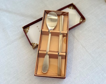Korean Premium Bronzeware BANGJJA YUGI 한국 유기 놋그릇 - Kids Gift Set - Gift Set - Kid Cutlery - Kids Spoon and Chopstick Set