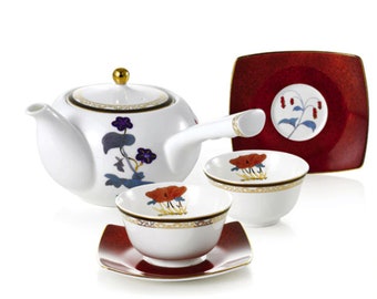 Hankook chinaware [Cho Choong Do] Tea Set 6 pcs