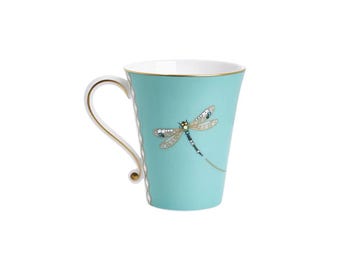 Prouna [My Collection Dragonfly Mug] Swarovski Crystals mug (Tiffany Blue)
