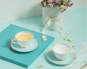 Hankook chinaware [Royal] Pale Blue Coffee/Tea 2 Sets (4pc)
