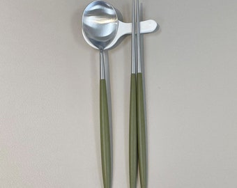 Bogen Matinee Silver Dinner Set with  Spoon & Chopsticks, 1sets