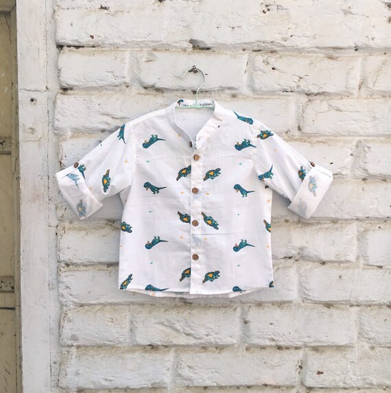 dinosaur dress shirt