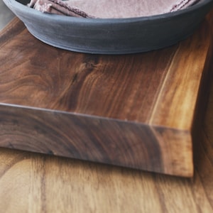 Solid Walnut Live Edge Charcuterie Board, Serving tray, Walnut Cheese board.