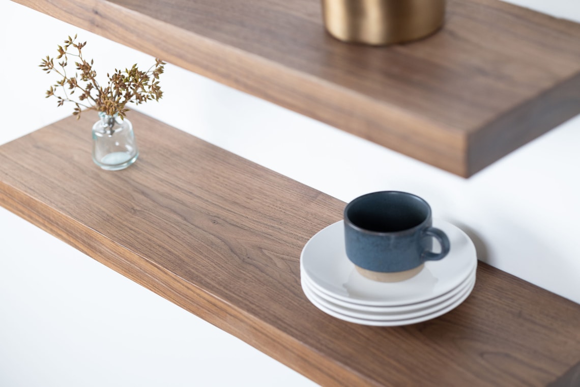 Long Floating Shelves 60 Inch Floating Shelf Large Floating Etsy