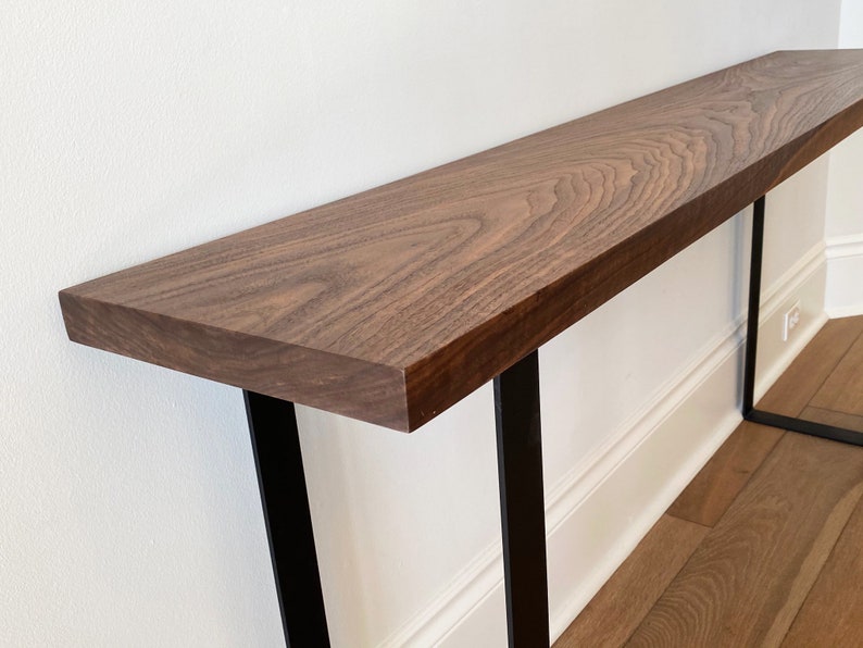 Customizable Solid Walnut Desk Office Desk Modern Desk Solid Wood Desk image 4