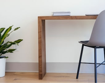 Handmade Live Edge Walnut Narrow Desk– Artisan Born