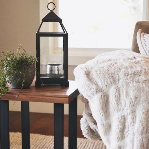 Solid Walnut or Maple End Table