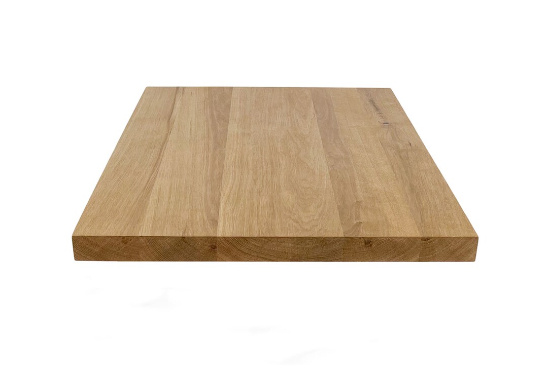 Square Oak Table Top White Oak Restaurant Table Tops Wooden Desk Top Natural Solid Wood Handmade