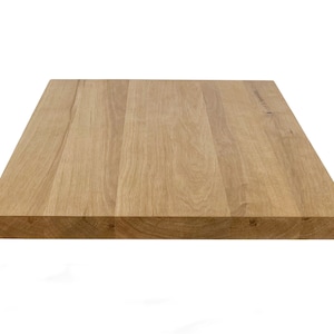 Square Oak Table Top - White Oak Restaurant Table Tops Wooden Desk Top Natural Solid Wood Handmade Rustic Commercial Solid Oak Table Tops