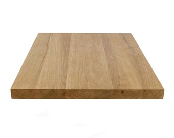 Square Oak Table Top - White Oak Restaurant Table Tops Wooden Desk Top Natural Solid Wood Handmade Rustic Commercial Solid Oak Table Tops