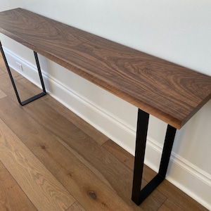 Customizable Solid Walnut Desk Office Desk Modern Desk Solid Wood Desk image 7