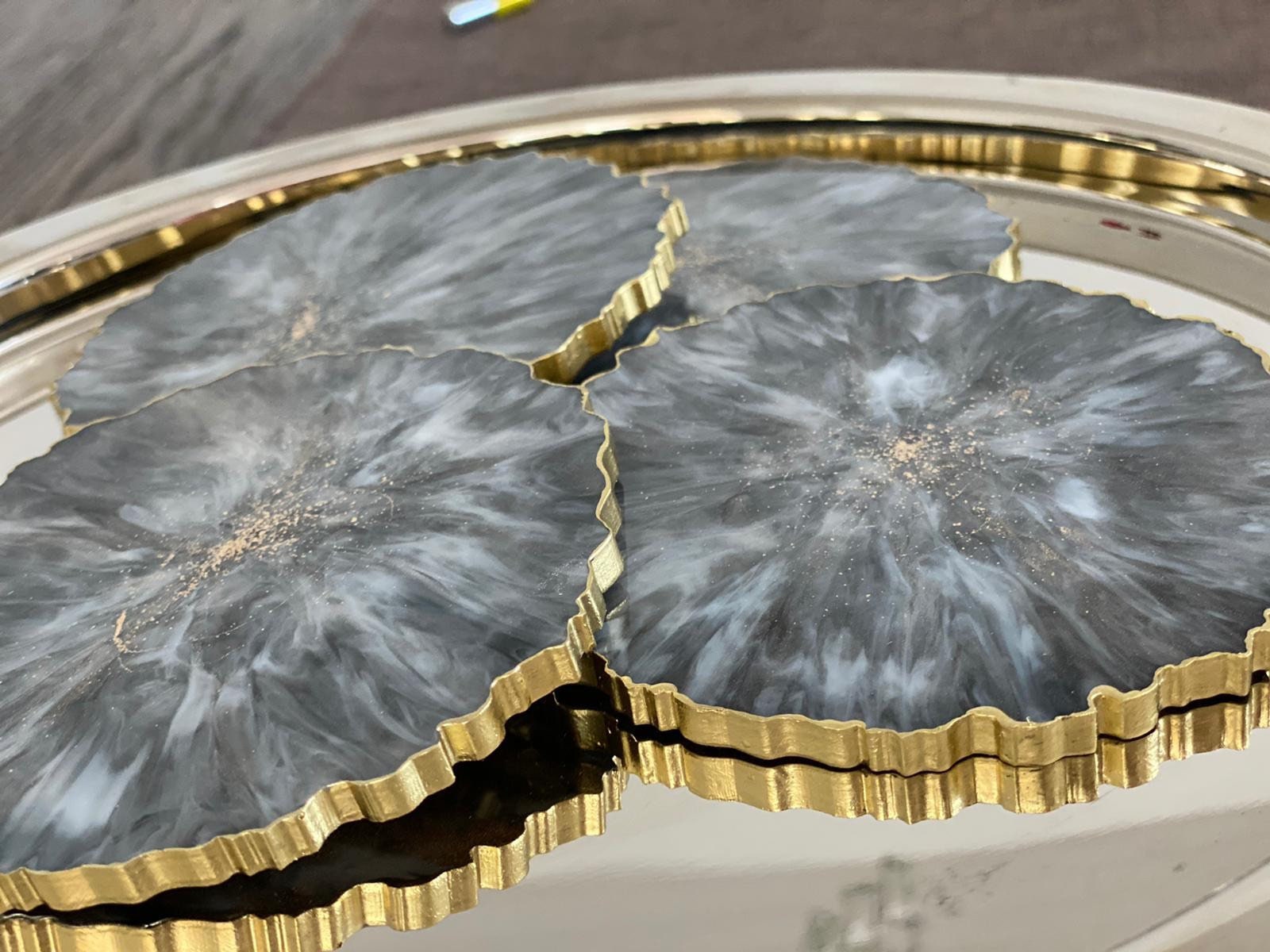 Coasters Marble Gold or Silver A unique gift Etsy