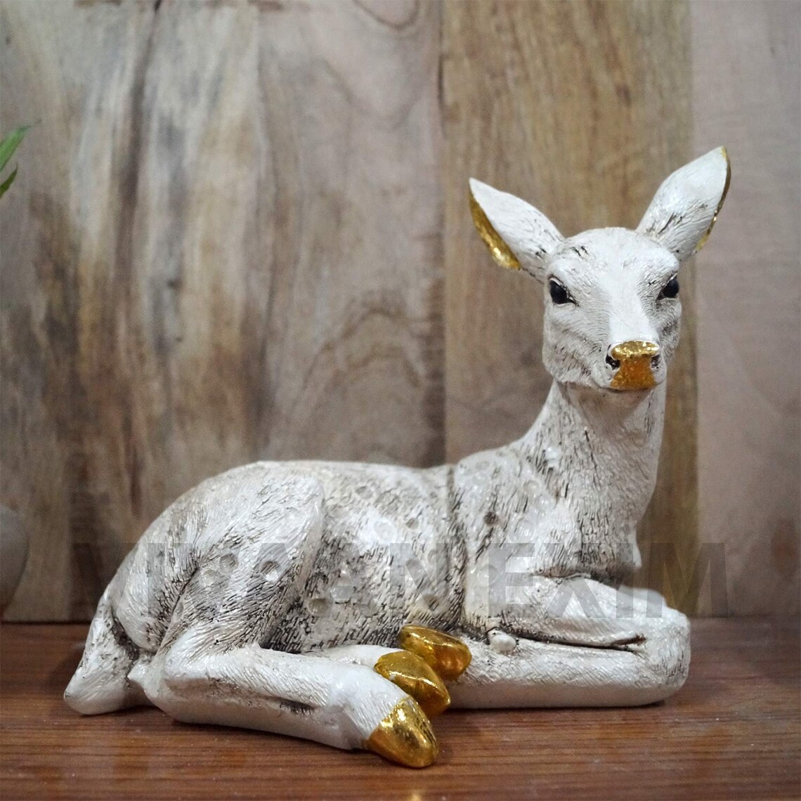 Sitting Resin Deer Statue for Longevity and Energetic Etsy