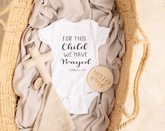 For This Child We Have Prayed Baby Onesie®