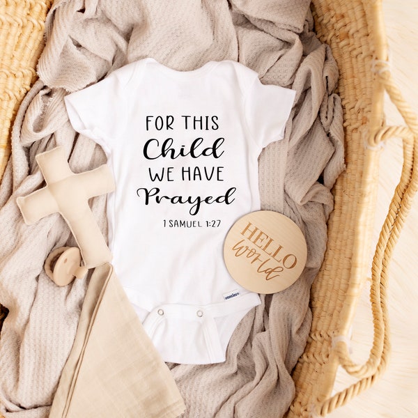 For This Child We Have Prayed Baby Onesie®