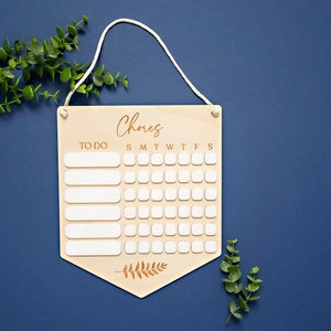 Personalized Chore Chart | Kids Routine Chart | Dry Erase Chore Chart ...