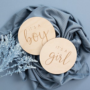 Gender Announcement Sign | Baby Announcement | It&#39;s a Boy Sign | It&#39;s a Girl Sign | Pregnancy Announcement Sign