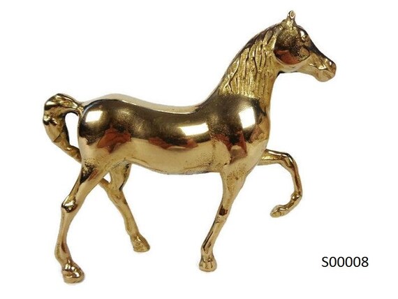 Haus Wohnen Vintage Brass Horse Statue Antique Brass Horse