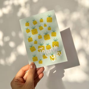 Paquete de tarjetas de agradecimiento con diseño de frutas divertidas, 4 x 6, postal