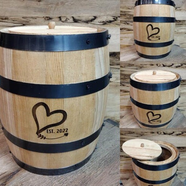 Decor Barrels with a lid - 5 sizes available!