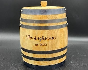 Wedding Card Box Barrel (small reception) 5-Liter Size with Lid