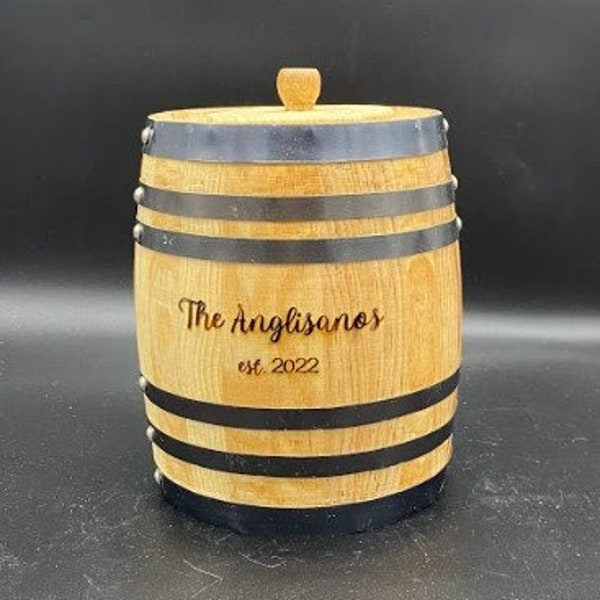 Wedding Card Box Barrel (small reception) 5-Liter Size with Lid
