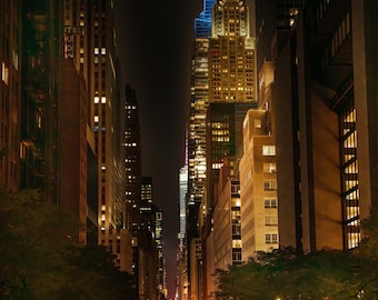 Chrysler Building Photo: Manhattan Nightscape Art, New York Photography
