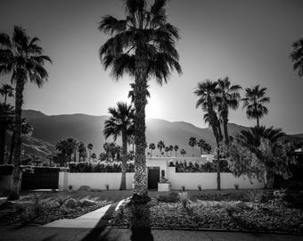 Elizabeth Taylor Home: Palm Springs Architektur Schwarzweißfoto