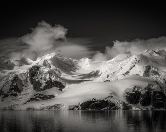 Heaven on Earth ~ Stunning Antarctica Photo, Gorgeous B&W Print, National Geographic Quality, Home/Office, Great Gift, Harv Greenberg Photos