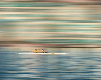 WINNING ~ Captivating Rowing Photo, Gorgeous Dreamscape Print, Great Gift, Home or Office Wall Art, Harv Greenberg Fine Art Photos