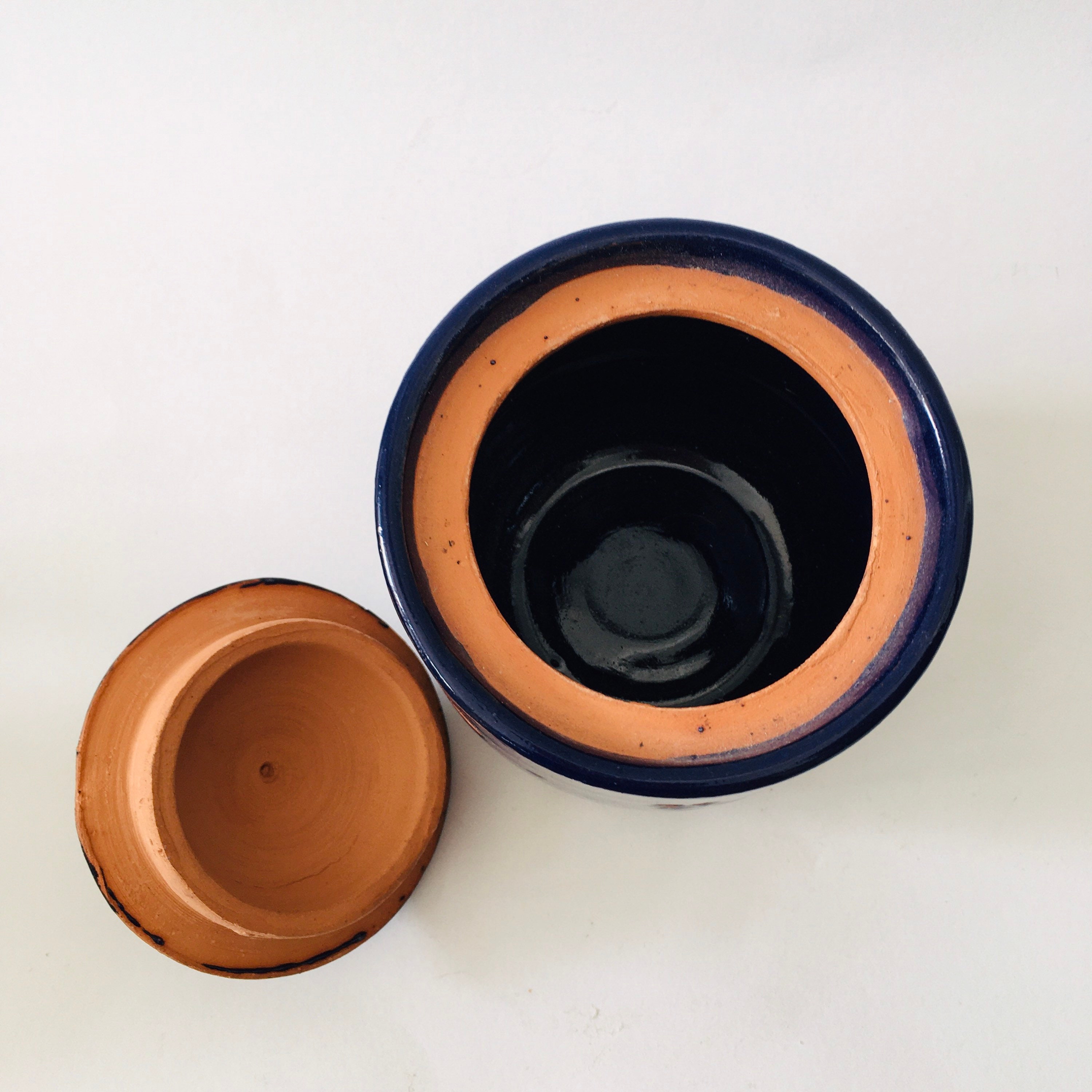 90s Navy Sugar Bowl & Creamer Etsy Ireland